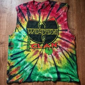 Wu Tang Clan Vintage Style Tie Dye Sleeveless